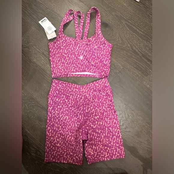 NWT Sage Workout Sports Bra Top & Short Set | Size M - Picture 2 of 3